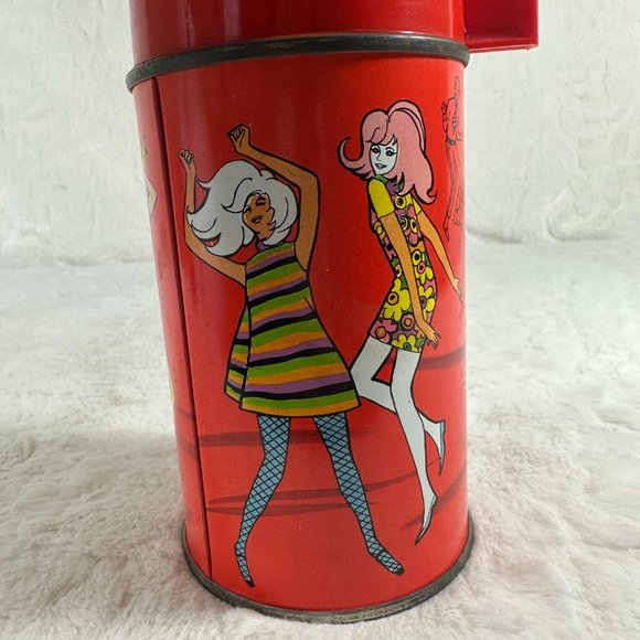 Vintage 1968 Josie the Pussycats Metal Thermos for Lunchbox Aladdin Industries - Picture 5 of 12